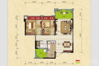 地标海东广场户型图