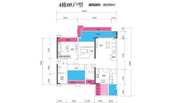 民大蓝海丽舍户型图