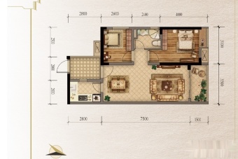 方圆云山诗意户型图