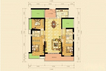 荣盛中央广场户型图