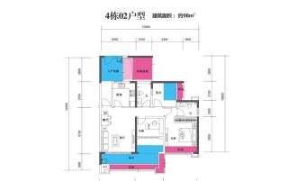 民大蓝海丽舍户型图