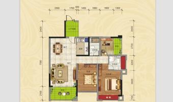 地标海东广场户型图