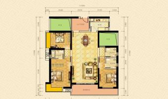 荣盛中央广场户型图