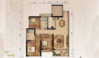 方圆云山诗意户型图