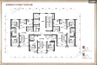 碧水云天新尊府户型图图片