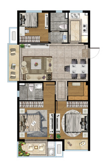 水韵蓝湾户型图