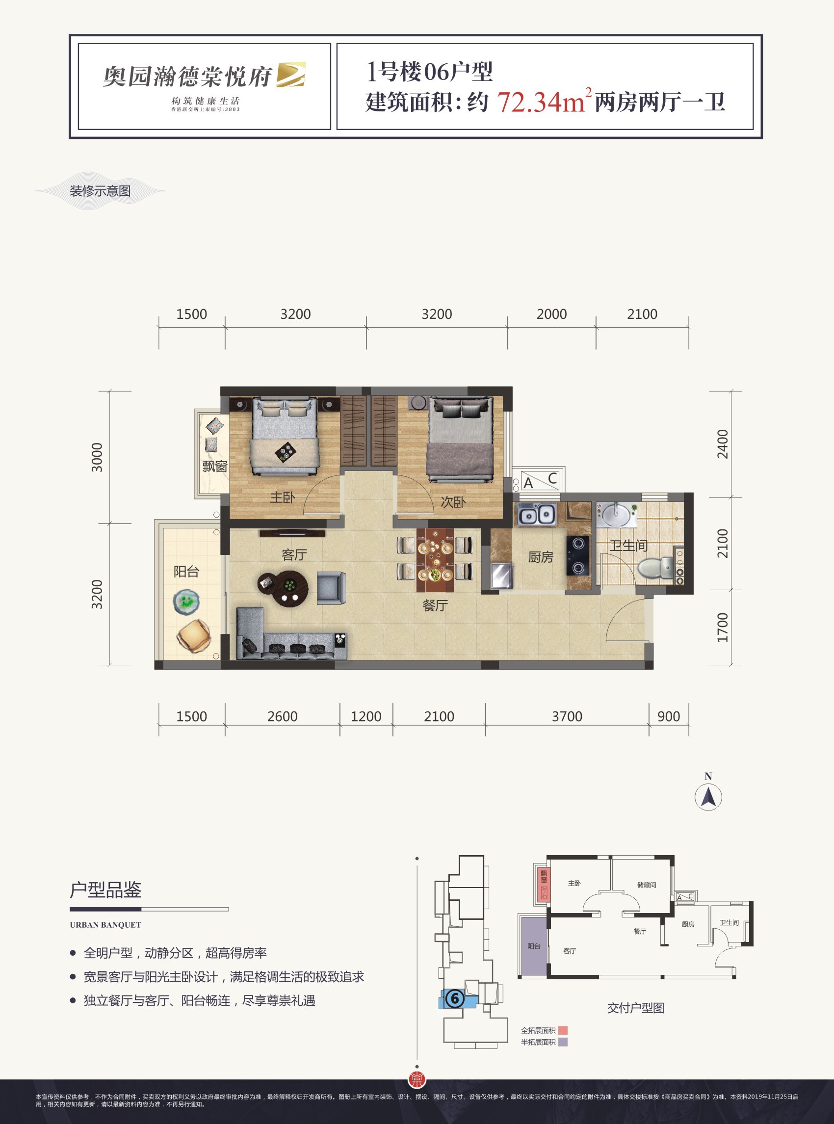 居 (3)一居 (1)奥园瀚德棠悦府户型立即获取抢先获取楼盘优惠活动信息