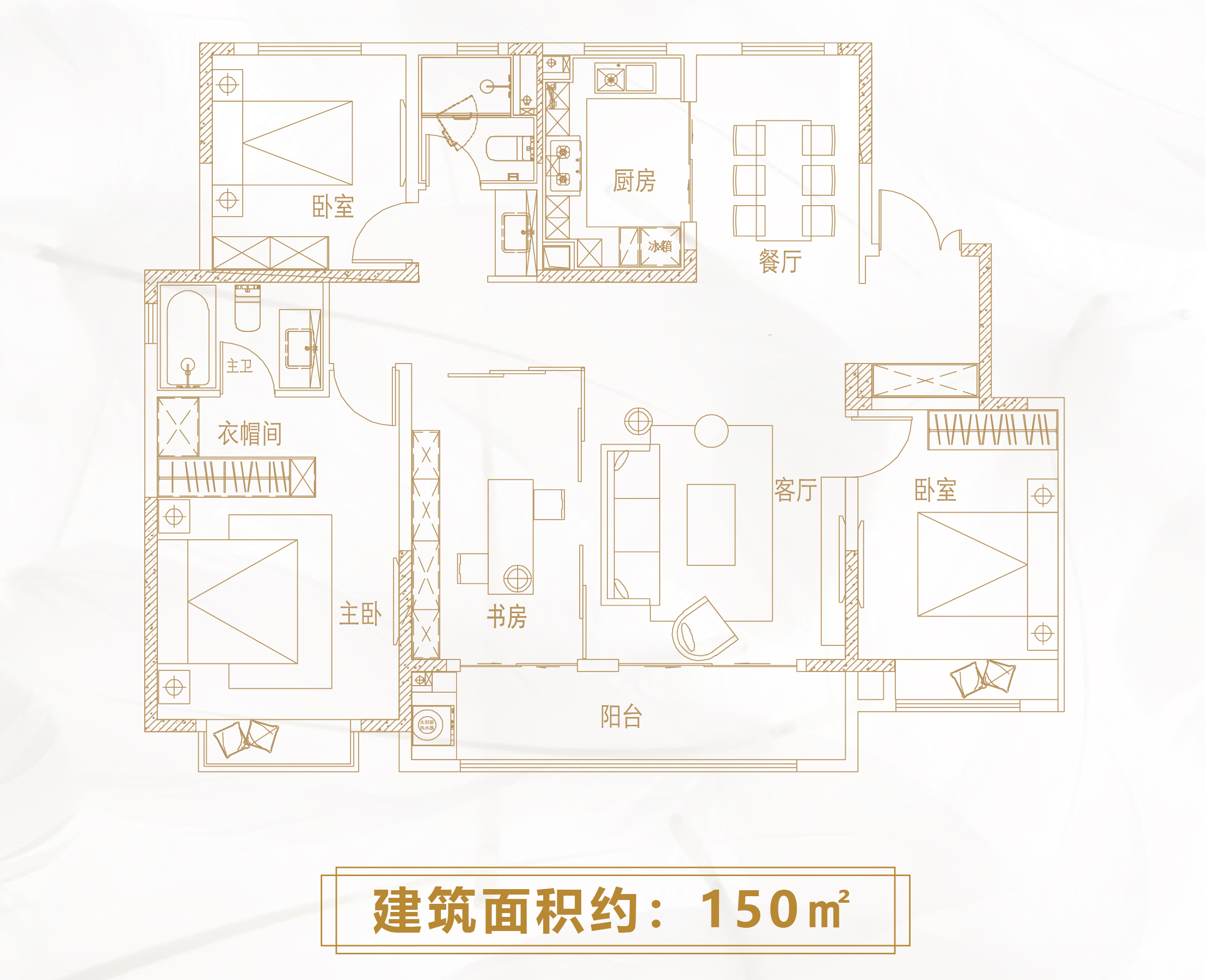 国熙台-172平米三居现代风格-谷居家居装修设计效果图