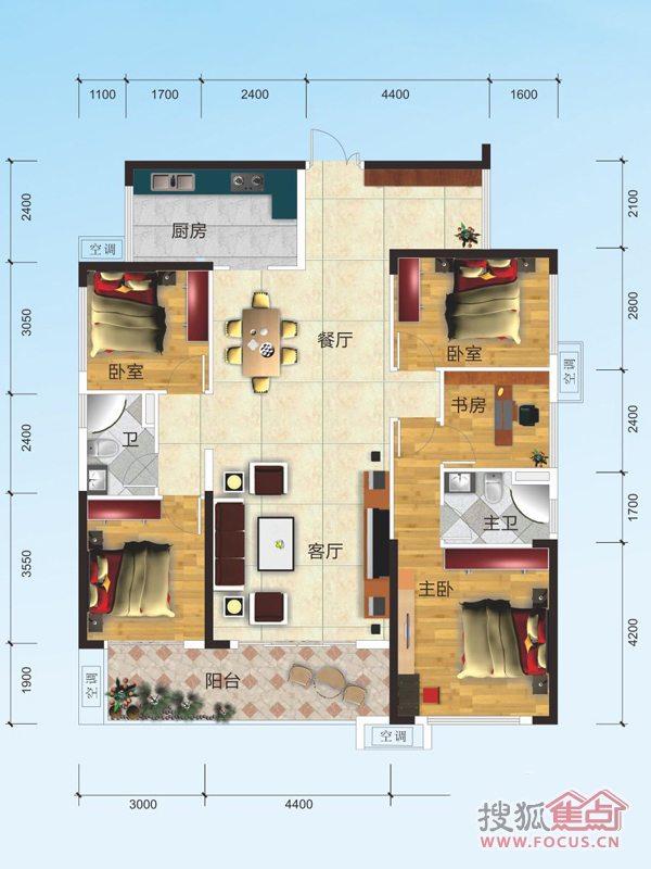 南宁保利爱琴海户型图图片