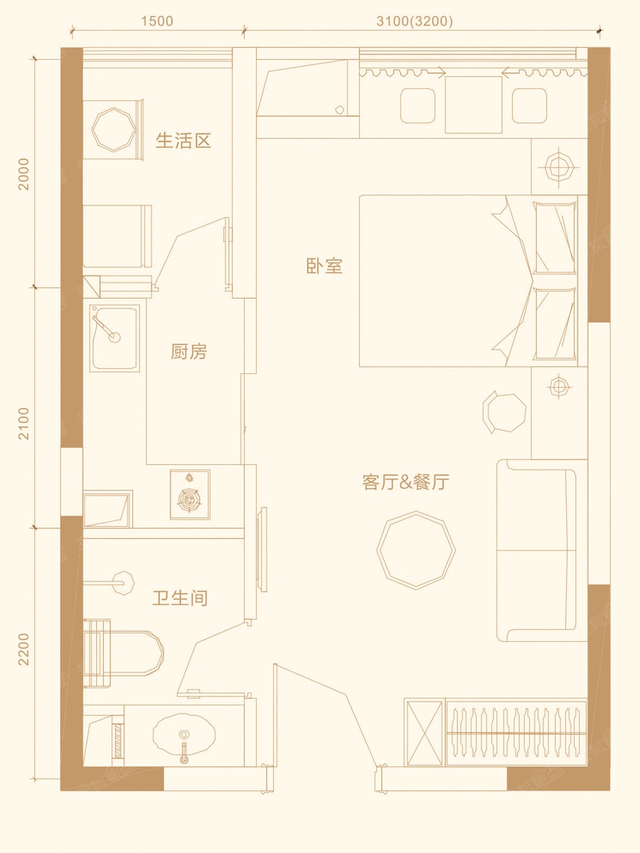 长沙荣悦台户型图图片