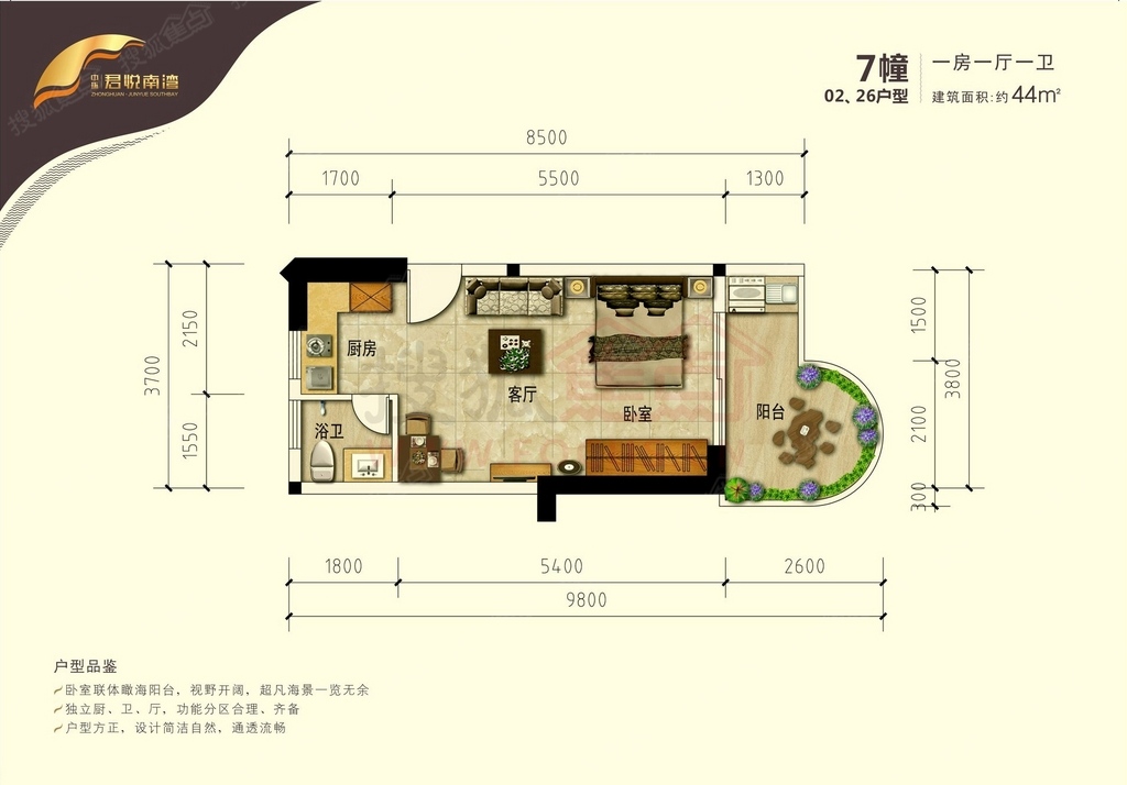 汕头君悦海湾户型图图片