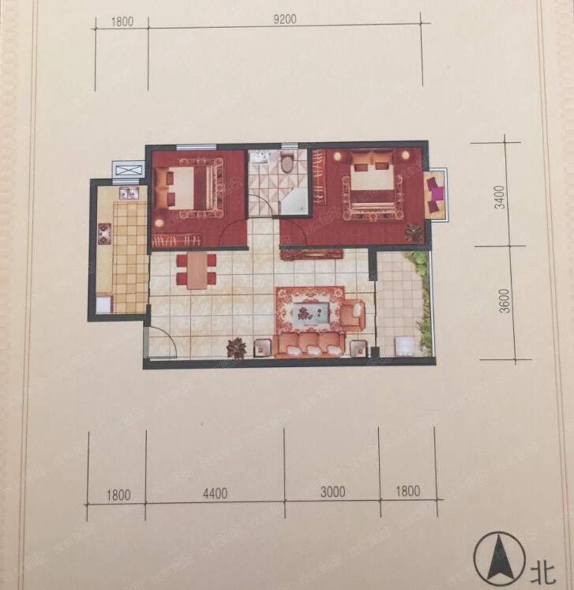 鸿基新城户型图图片