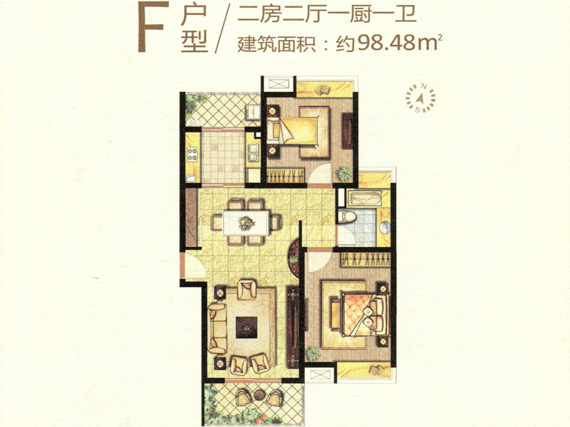 松山公馆的户型图图片