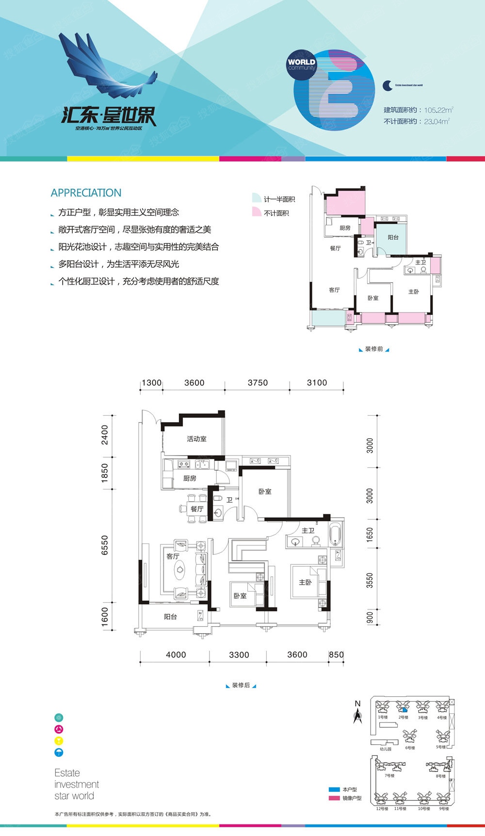 南宁汇东星世界户型图图片