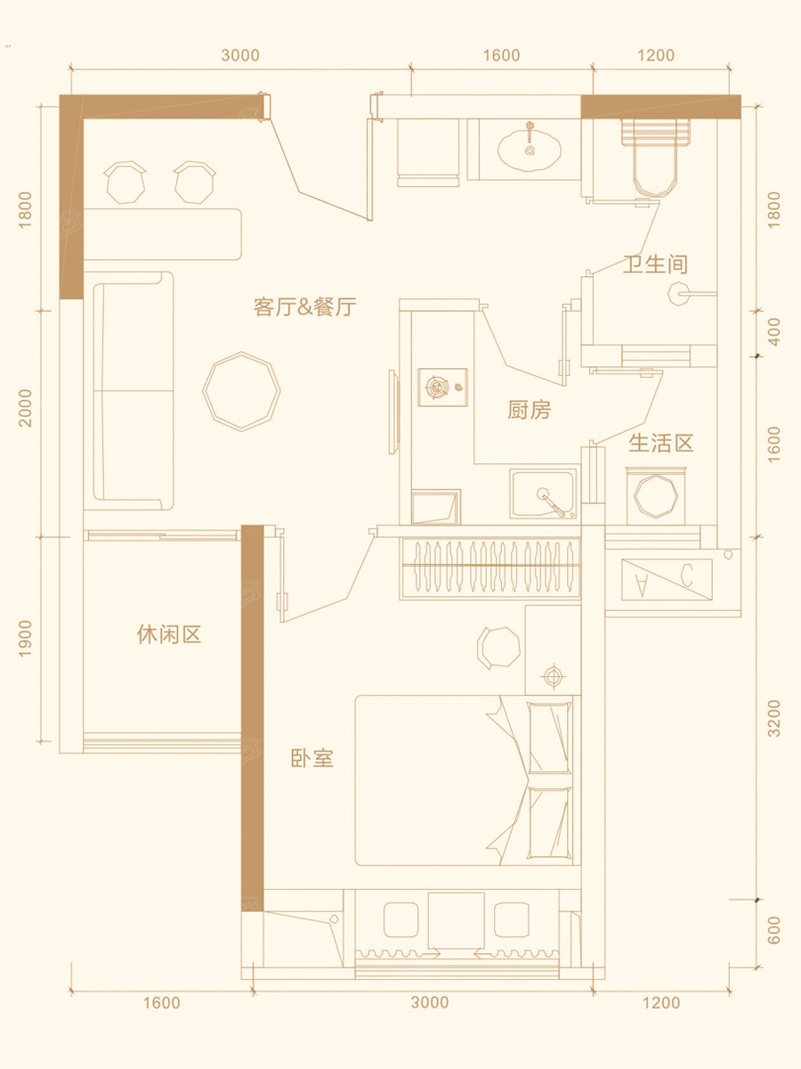 长沙荣悦台户型图图片