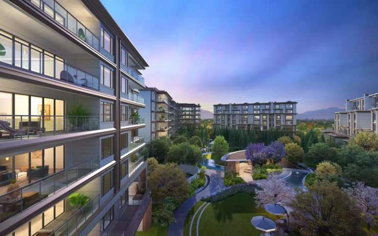 中央公园一环一梯两户大地平墅