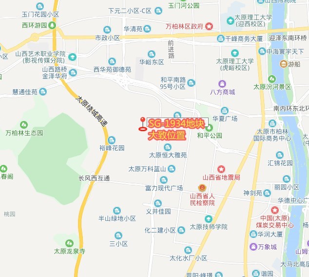 万柏林区行政区划地图图片