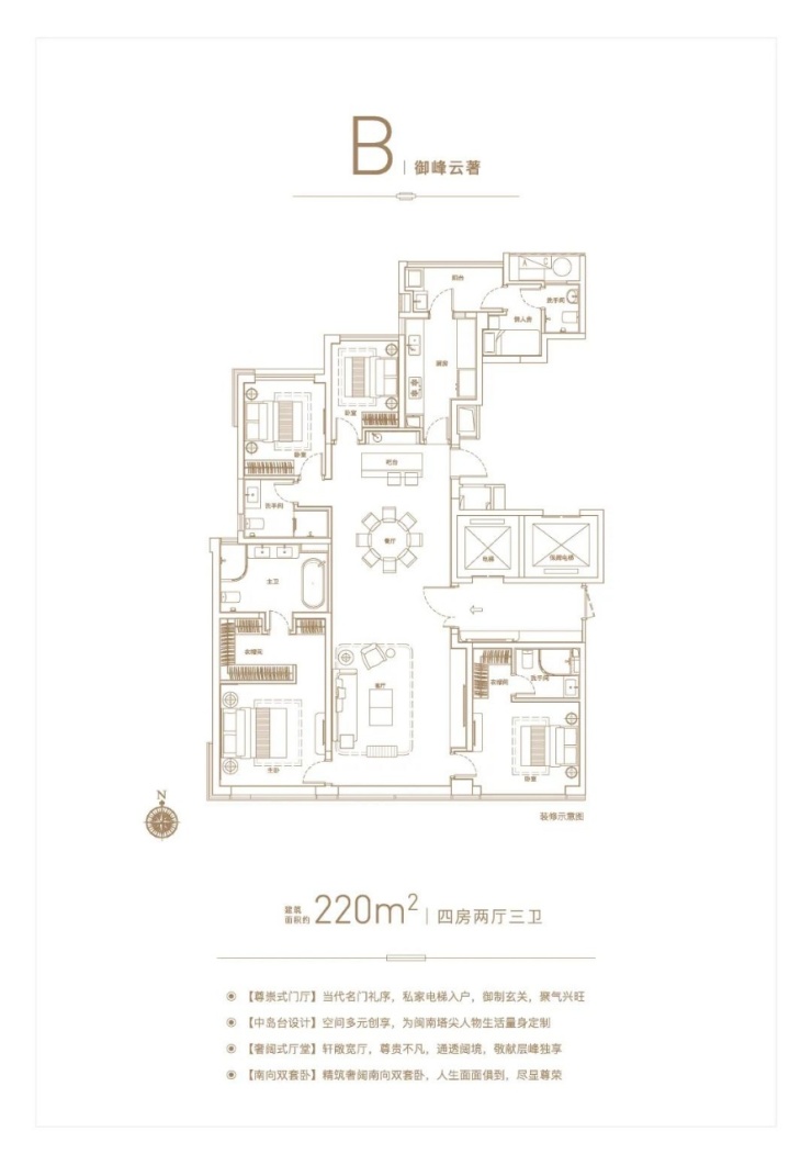 中骏天禧在售户型 建面约193