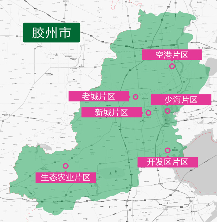 胶州市产业新区地图,胶州市区详细图,胶州市街道划分区域图(第4页)_大山谷图库