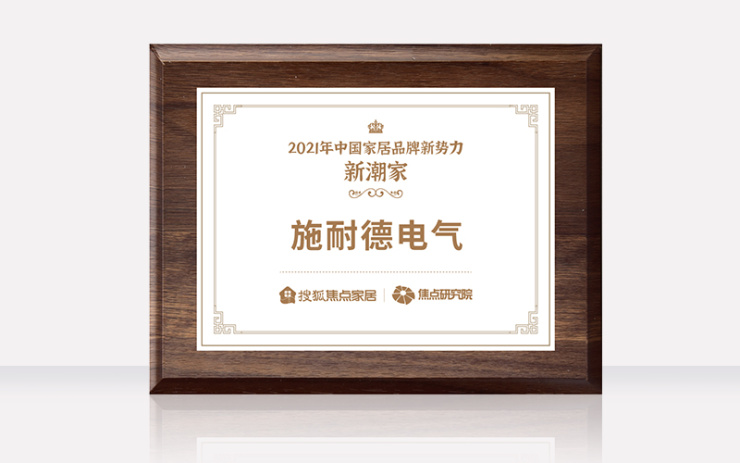施耐德电气荣获“2021年中国家居品牌新势力