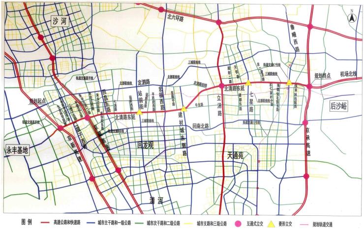 地铁16号线北安河站周边之55环北清路