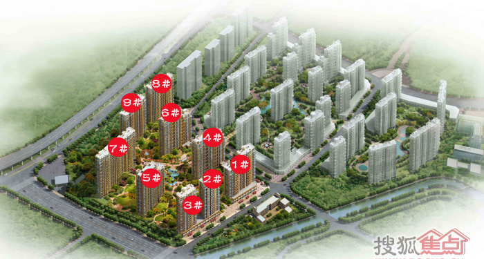 滨江万家星城楼座图