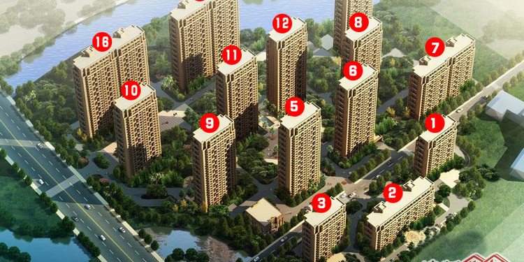 绿都四季华庭楼座图