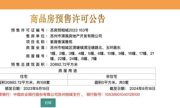 绿城紫薇花开楼盘证照