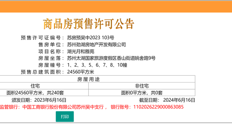 太湖澄光楼盘证照