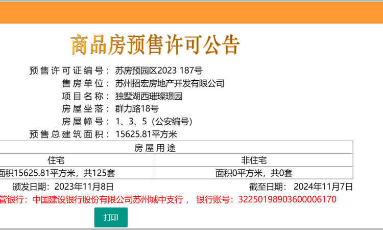 湖西璀璨楼盘证照