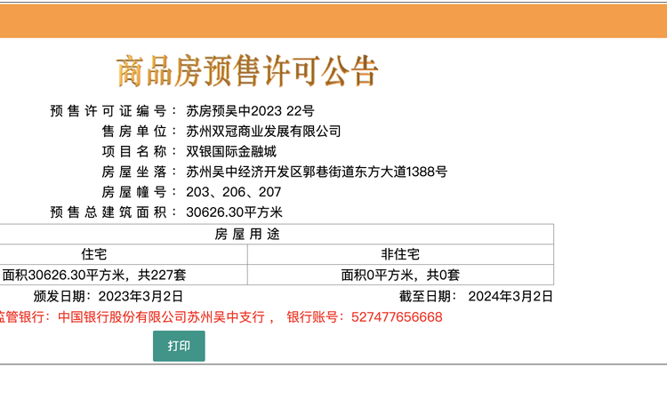 湖西银座楼盘证照