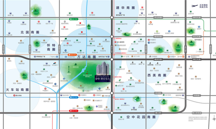 中电世纪公元交通图