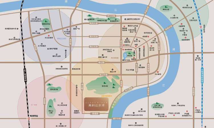 高科云水湾交通图