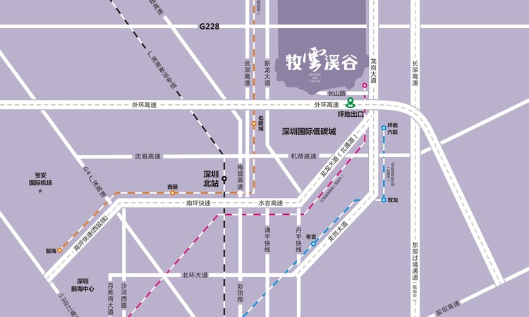 牧云溪谷·毓山郡交通图