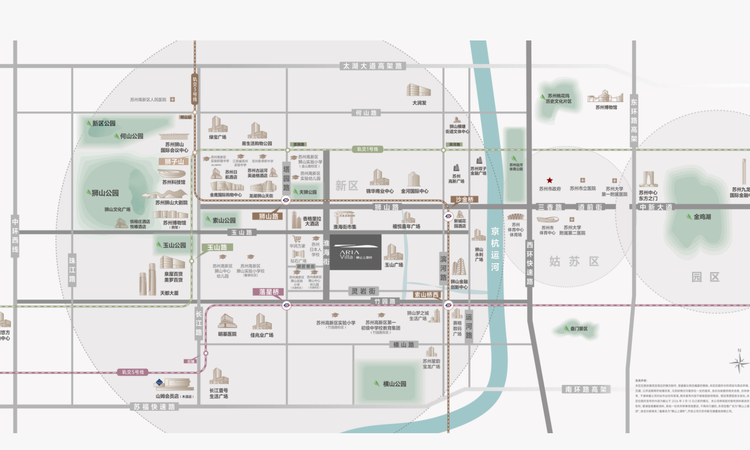 狮山上璟府周边配套图