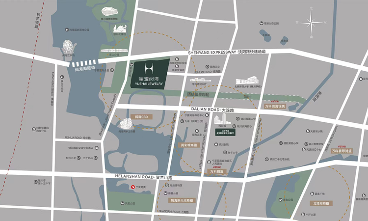 万科星耀阅海交通图