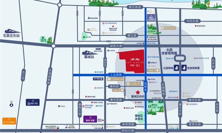 保利锦上交通图