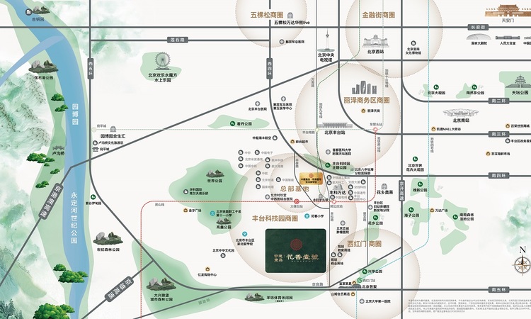 中建壹品·花香壹号交通图