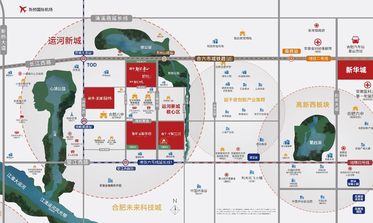 新华星耀翰林交通图
