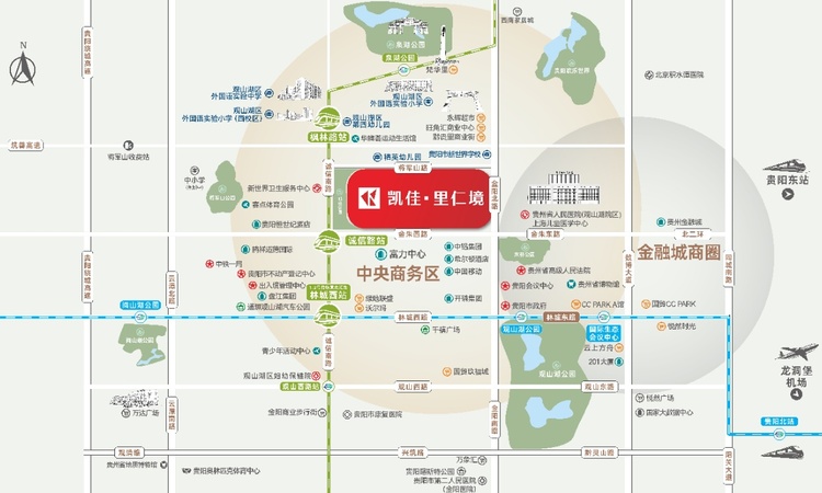 凯佳·里仁境交通图