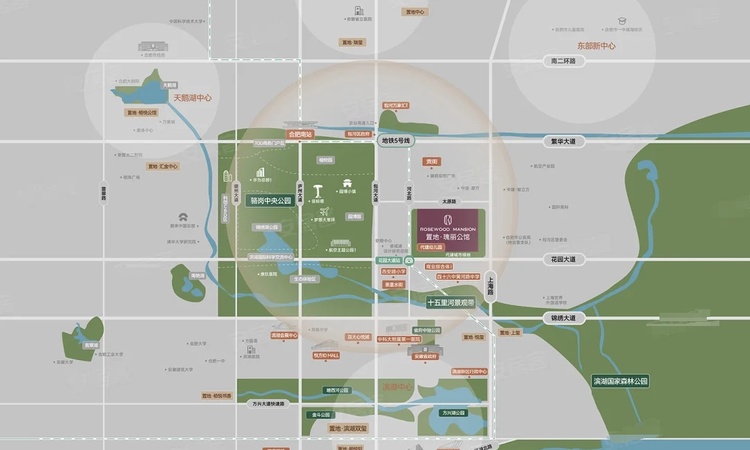 置地瑰丽公馆交通图