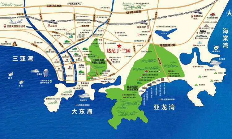 达尼丁·兰园交通图