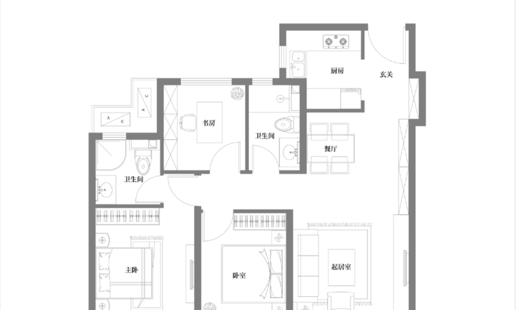 一曲天辰样板间