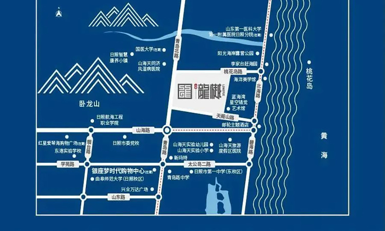 山钢龙樾交通图