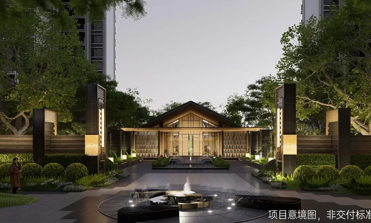 蜀都万科锦上扬华效果图