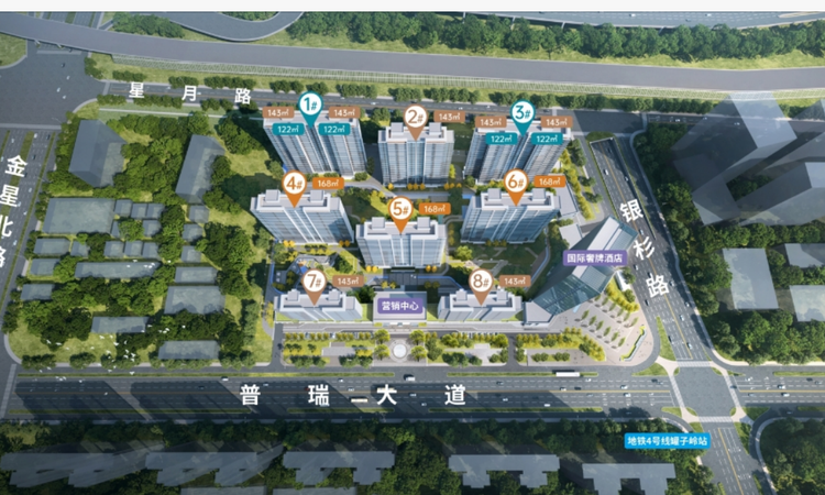 天晟滨月汇楼层平面图
