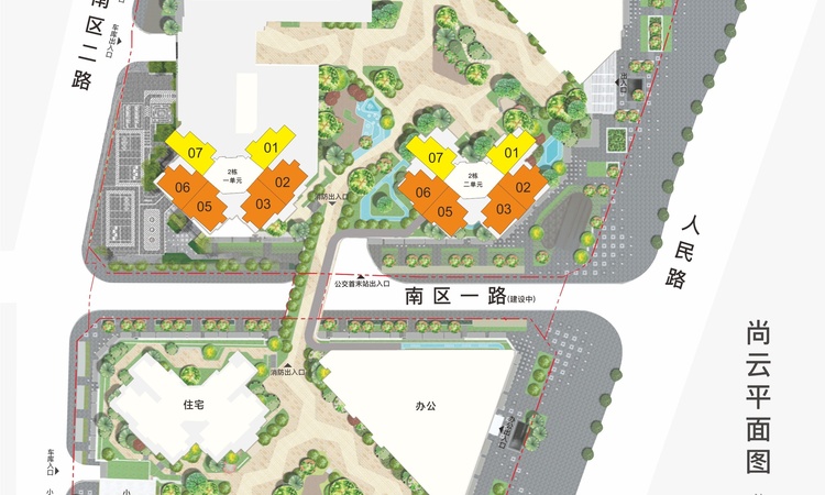 鸿荣源尚云2期楼层平面图