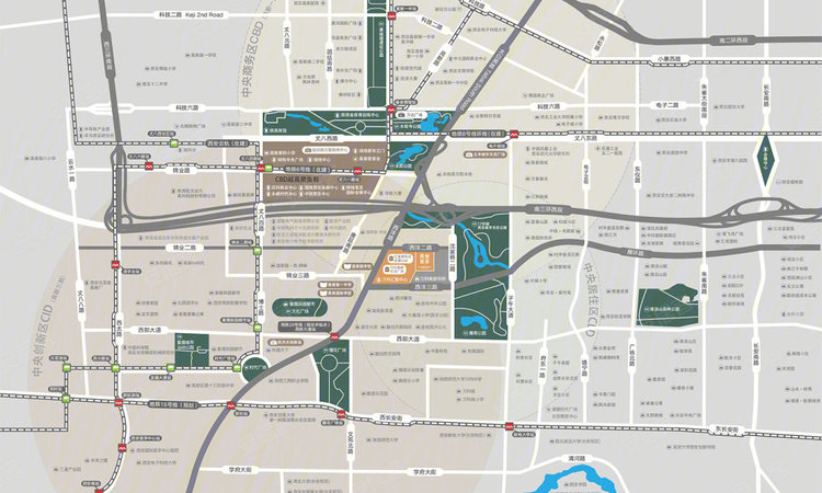 高新星荟交通图