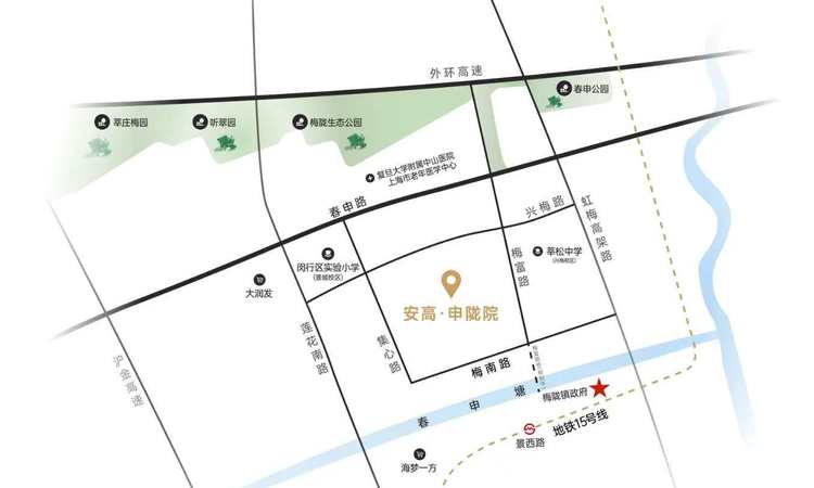 安高申陇院交通图