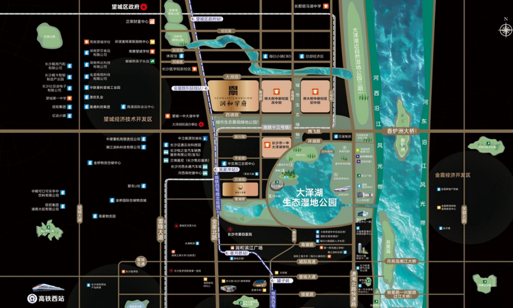 润和学府交通图